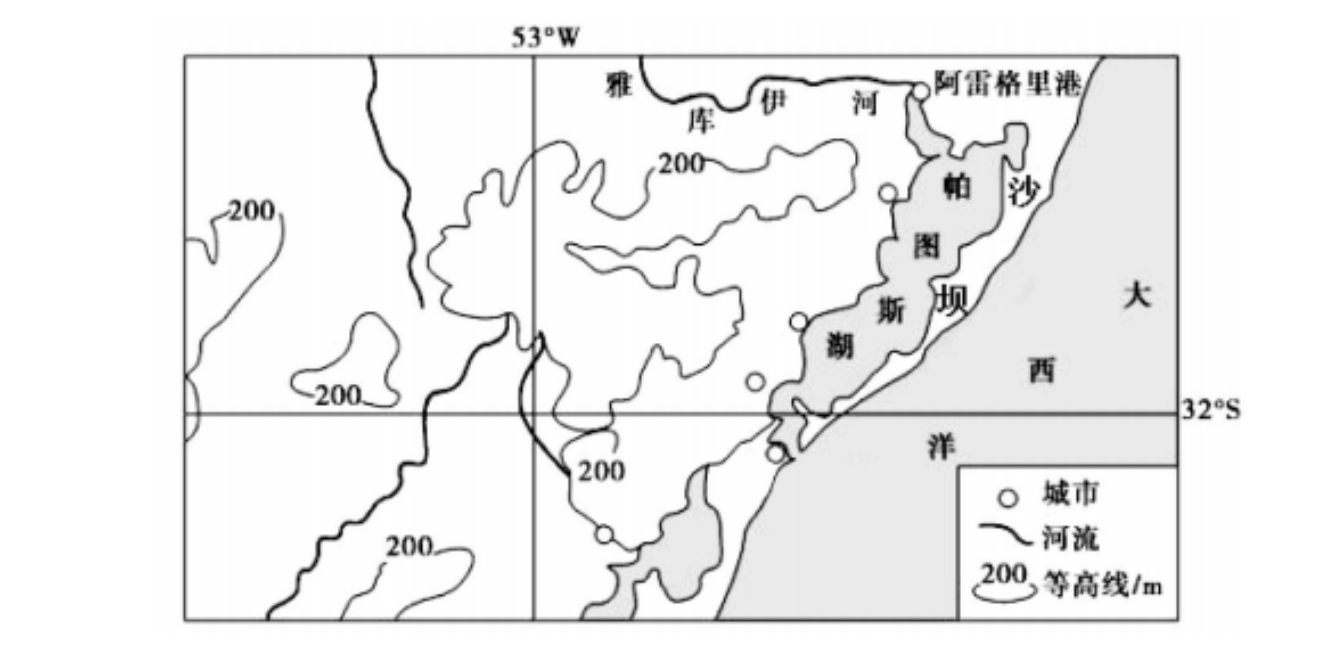 18阅读图文资料完成下列要求16分潟湖是被沙嘴沙坝