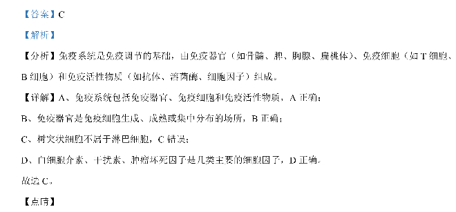 全國100所名校生物單元測試示范卷2023答案-第4張圖片-全國100所名校答案網(wǎng)